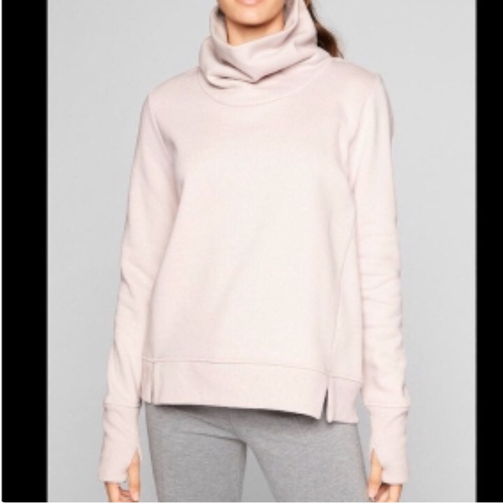 Athleta gray cowl neck sweatshirt